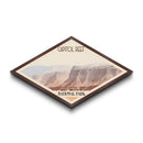 Capitol Reef National Park Diamond-Shaped Travel Poster Canvas Artwork Print, Canvas Wall Art, Travel Gift, Utah Landscape