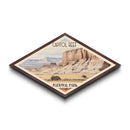 Capitol Reef National Park Diamond Shaped Travel Poster Wall Art Art Print, Canvas Wall Art, Travel Gift, Utah Landscape