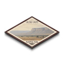 Carlsbad Caverns National Park Diamond Shaped Travel Poster Canvas Art Print, Canvas Wall Art, Travel Gift, California Landscape