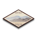 Death Valley National Park Diamond Shaped Travel Poster Canvas Art Print, Canvas Wall Art, Travel Gift, California Landscape