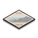 Death Valley National Park Diamond-Formed Travel Poster Canvas Art Print, Canvas Wall Art, Travel Gift, California Landscape