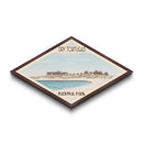Dry Tortugas National Park Travel Poster Canvas Texture Print, Travel Decor, Midcentury Modern Retro Decor Florida Landscape