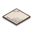 Great Basin National Park Diamond Shaped Travel Poster Canvas Art Print, Canvas Wall Art, Travel Gift, Nevada Landscape