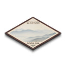 Great Smoky Mountains National Park Diamond Shaped Travel Poster Canvas Art Print, Canvas Wall Art, Travel Gift, Tennessee Landscape