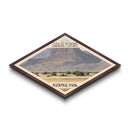 Guadalupe Mountains National Park Diamond Shaped Travel Poster Canvas Art Print, Canvas Wall Art, Travel Gift, Texas Landscape