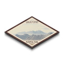 Guadalupe Mountains National Park Diamond Shaped Travel Poster Wall Art Artwork Print, Canvas Wall Art, Travel Gift, Texas Landscape
