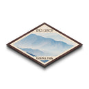 Kings Canyon National Park Diamond-Shaped Travel Poster Canvas Artwork Print, Canvas Wall Art, Travel Present, California Landscape