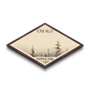 Kobuk Valley National Park Diamond Shaped Adventure Poster Wall Art Artwork Print, Canvas Wall Art, Travel Gift, Alaska Landscape