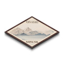 North Cascades National Park Travel Poster Canvas Texture Print, Travel Decor, Midcentury Modern Retro Decor Washington Landscape