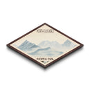 Retro North Cascades National Park Travel Poster Wall Art Texture Print, Travel Decor, Midcentury Modern Decor Washington Landscape