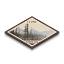 Olympic National Park Diamond Shaped Travel Poster Canvas Art Print, Canvas Wall Art, Travel Gift, Washington Landscape