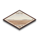 Petrified Forest National Park Diamond Shaped Travel Poster Canvas Art Print, Canvas Wall Art, Travel Gift, Arizona Landscape