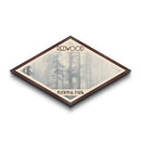 Retro Redwood National Park Travel Poster Canvas Texture Print, Travel Decor, Midcentury Modern Decor California Landscape