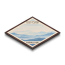 Rocky Mountain National Park Diamond Shaped Travel Poster Canvas Art Print, Canvas Wall Art, Travel Gift, Colorado Landscape