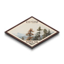 Rocky Mountain National Park Diamond Shaped Travel Print Wall Art Art Print, Canvas Wall Art, Travel Gift, Colorado Landscape