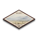 Saguaro National Park Diamond Shaped Travel Poster Canvas Art Print, Canvas Wall Art, Travel Gift, Arizona Landscape