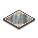 Sequoia National Park Diamond Shaped Travel Poster Canvas Art Print, Canvas Wall Art, Travel Gift, California Landscape