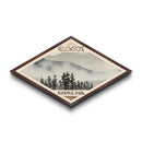 Retro Yellowstone National Park Travel Poster Canvas Texture Print, Travel Decor, Midcentury Modern Decor Montana Landscape