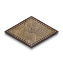 Atlanta Diamond Shaped City Map, Custom Diamond Shaped Wall Art, City Map Canvas