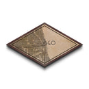 Chicago Diamond Shaped City Map, Custom Diamond Shaped Wall Art, City Map Canvas