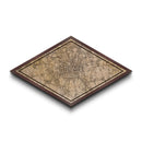 Milan - Italy Diamond Shaped City Map, Custom Diamond Shaped Wall Art, City Map Canvas
