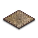 San Antonio Diamond Shaped City Map, Custom Diamond Shaped Wall Art, City Map Canvas