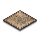 Singapore - Singapore Diamond Shaped City Map, Custom Diamond Shaped Wall Art, City Map Canvas