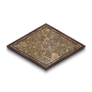 Bangkok - Thailand Diamond Shaped City Map, Custom Diamond Shaped Wall Art, City Map Canvas