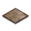 Houston Diamond Shaped City Map, Custom Diamond Shaped Wall Art, City Map Canvas