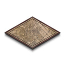 Vienna - Austria Diamond Shaped City Map, Custom Diamond Shaped Wall Art, City Map Canvas