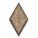 Indianapolis Diamond Shaped Travel Poster, Custom Diamond Shaped Wall Art, City Map Canvas
