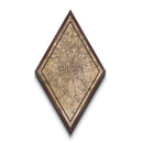 Milan - Italy Diamond Shaped Travel Poster, Custom Diamond Shaped Wall Art, City Map Canvas