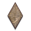 Minneapolis Diamond Shaped Travel Poster, Custom Diamond Shaped Wall Art, City Map Canvas