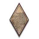 San Francisco Diamond Shaped Travel Poster, Custom Diamond Shaped Wall Art, City Map Canvas