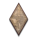 West Valley City Diamond Shaped Travel Poster, Custom Diamond Shaped Wall Art, City Map Canvas