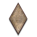 Albuquerque Diamond Shaped Travel Poster, Custom Diamond Shaped Wall Art, City Map Canvas