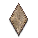 Dallas Diamond Shaped Travel Poster, Custom Diamond Shaped Wall Art, City Map Canvas