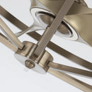 30" Modern DC Motor Brushed Nickel Downrod Mount Reversible Ceiling Fan with Lighting and Remote Control