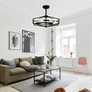 30" Modern DC Motor Brushed Nickel Downrod Mount Reversible Ceiling Fan with Lighting and Remote Control