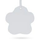 Set of 2 Unfinished Unpainted White Plaster Animal Print Ornament Plaques
