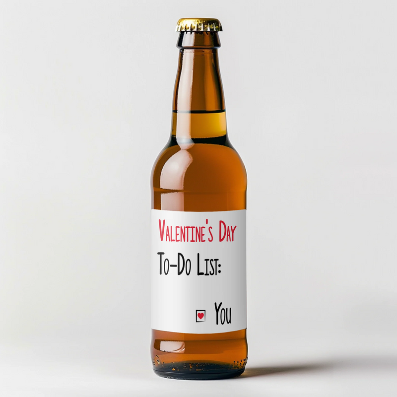 To Do Valentine Beer Label