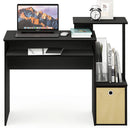 Econ Multipurpose Home Office Writing Desk Black Brown