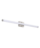 36"W 1-Light LED Round Linear Bath Vanity Light Fixture Brushed Nickel Finish