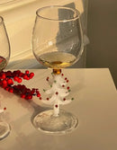 300ml 3d christmas tree wine glass – dining room holiday tumbler