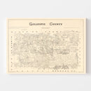 Vintage Map of Gillespie County, Texas 1879