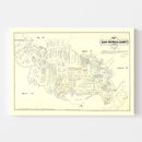 Vintage Map of San Patricio County, Texas 1879