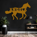 Running Horse Name Sign