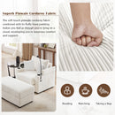 Modern Style Single Sofa with Storage, Movable Ottoman, USB Ports, Cup Holders, Phone Holder, Beige Corduroy, 41.7'