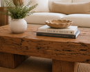 Organic Square Teak Coffee Table 32"