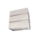 Akicon 30" Stainless Steel Wall Mount Range Hood, 3 Stacks Kitchen Hood with 600 CFM Vent Motor